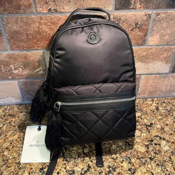 MONCLER Black Nylon Backpack - Picture 1 of 10